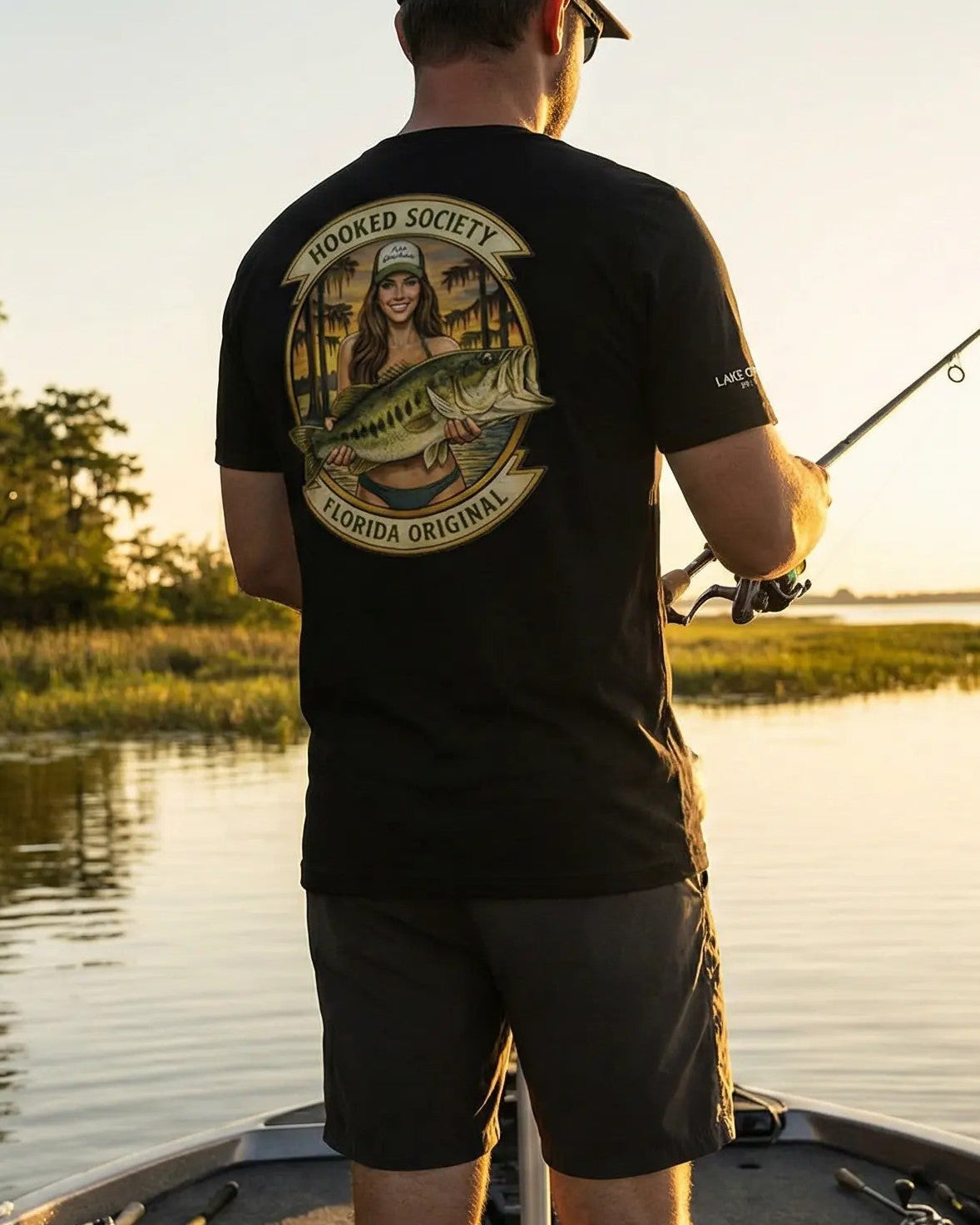 Lake Okeechobee Bass Fishing Shirt – Florida Freshwater Premium Tee
